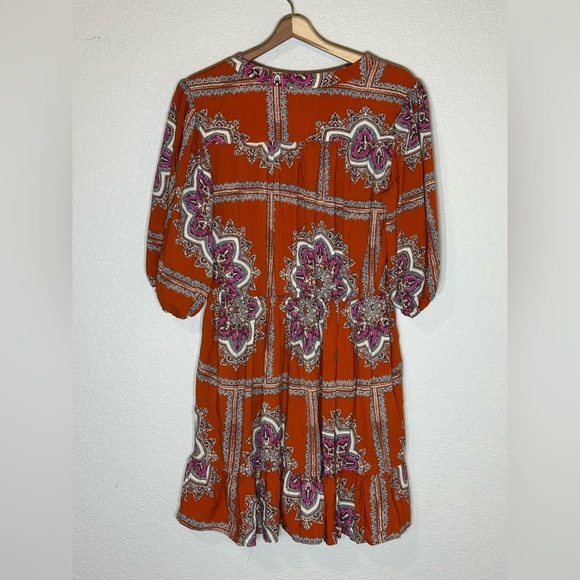 Porridge Isabel Anthropologie Dress Boho Paisley Tunic Dress Small - Picture 7 of 9
